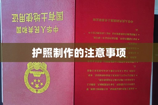 瑞昌护照制作的注意事项