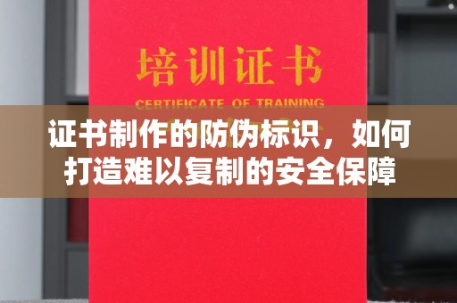 瑞昌证书制作的防伪标识，如何打造难以复制的安全保障