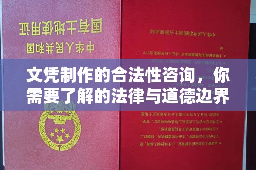 瑞昌文凭制作的合法性咨询，你需要了解的法律与道德边界