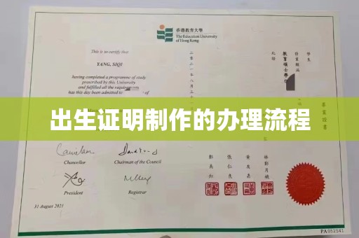 瑞昌出生证明制作的办理流程