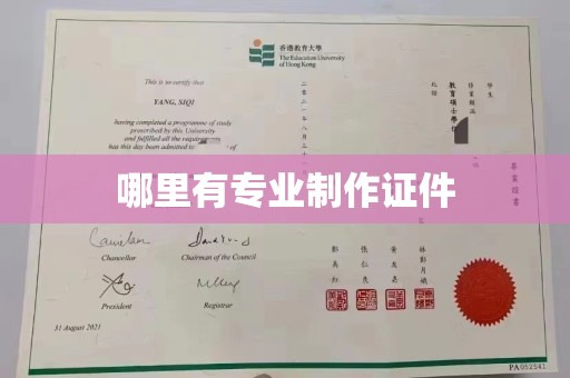 瑞昌哪里有专业制作证件