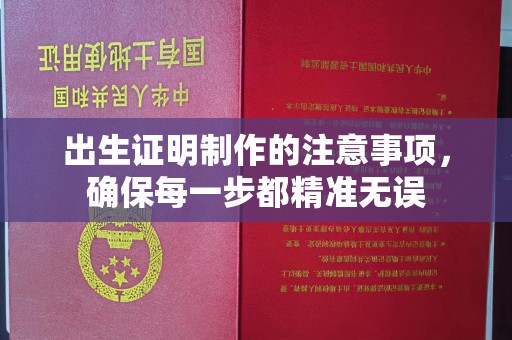 瑞昌出生证明制作的注意事项，确保每一步都精准无误