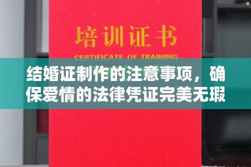 瑞昌结婚证制作的注意事项，确保爱情的法律凭证完美无瑕