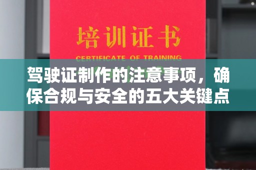 瑞昌驾驶证制作的注意事项，确保合规与安全的五大关键点