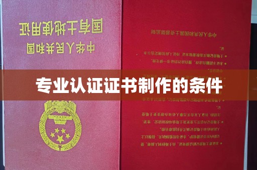 瑞昌专业认证证书制作的条件