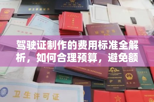 瑞昌驾驶证制作的费用标准全解析，如何合理预算，避免额外支出