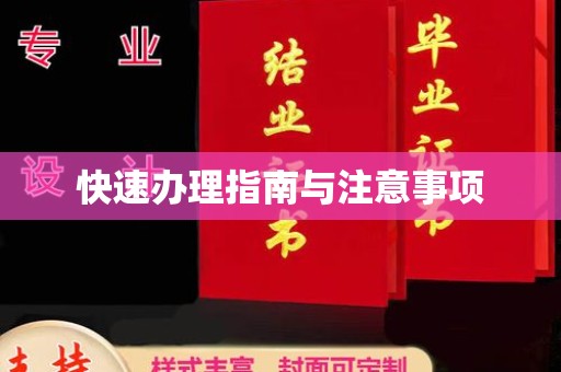 瑞昌快速办理指南与注意事项